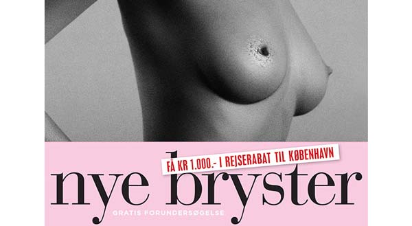 Nygarts "nye bryster" reklame